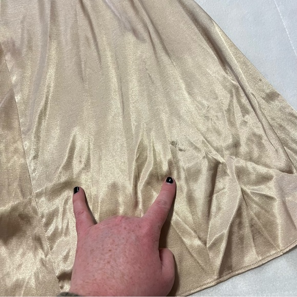 Jessica McClintock size 12 gold evening gown dress formal champagne - Picture 9 of 9